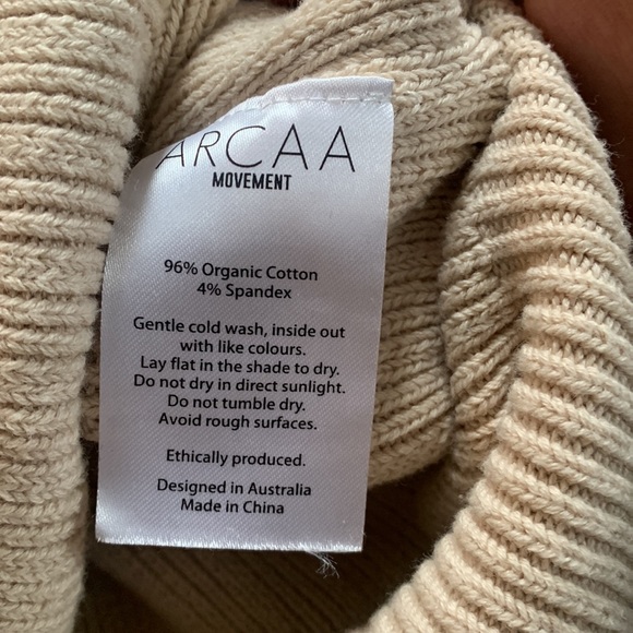 ARCAA movement Vera Organic Knit Sweater - Sand - Picture 12 of 12